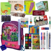 Ghiozdan echipat clasele 1-2, model fete