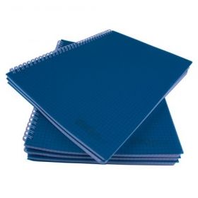 Caiet A4, 100 file cu spira si coperta plastic