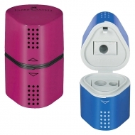 Ascutitoare tripla Grip 2001 rosie/albastra Faber Castell