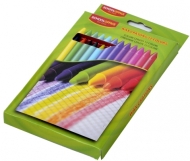 Creioane colorate cerate 18 culori/set + radiera si ascutitoare