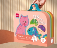 Puzzle geanta cadou 212 piese efect luminos VALEA MUZICALA 4.5+ ani Deli