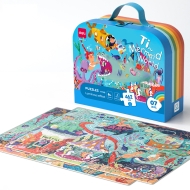 Puzzle geanta cadou 462 piese efect luminos LUMEA MARINA 6+ ani Deli