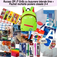 Rucsac ZIP..IT Grillz + Pachet rechizite clasele 3 - 4